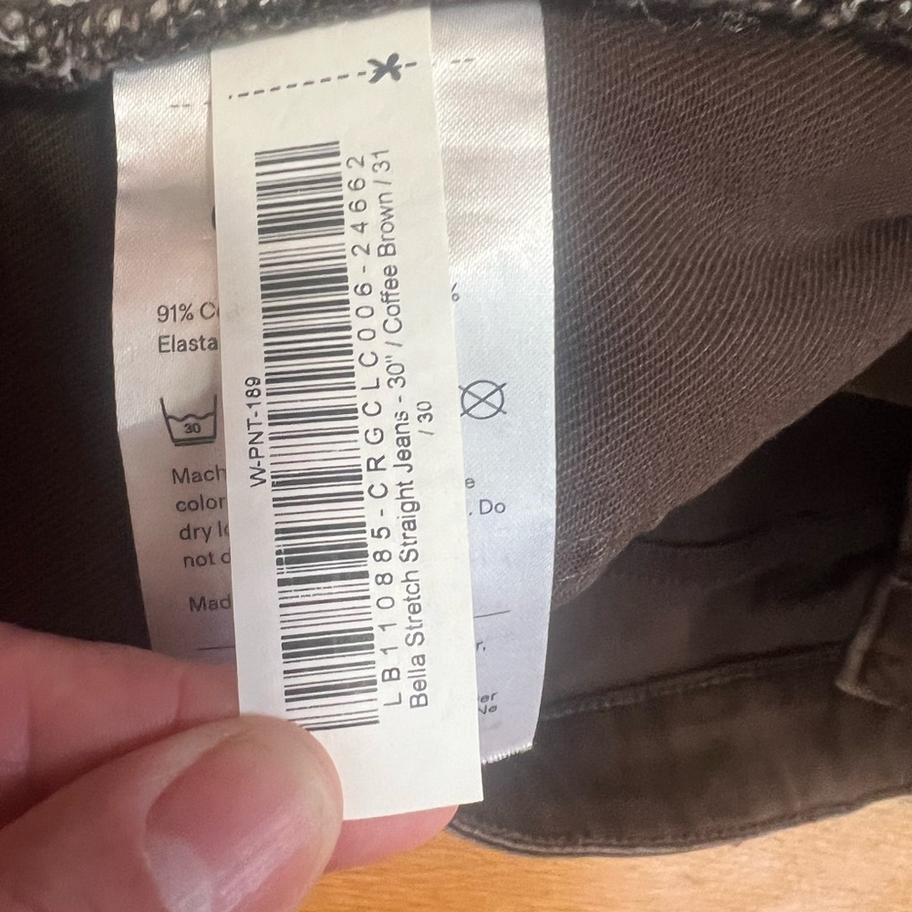 Quince Chocolate Brown Denim Pants - Picture 4 of 5